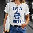 野獣のイエティ 忌まわしい雪だるまのユーモア 私はイエティが大好き I'm A Yeti Tシャツ 彼女への贈り物