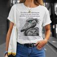 静かなる統治者 – ハシビロコウと湿地の守護 長袖tシャツ Tシャツ 彼女への贈り物