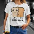 食パン 顔 イラスト かわいい おもしろ 面白い 簡単 シンプル ゆるい 食パン好き Tシャツ 彼女への贈り物