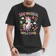 100Th Day Ofchool Unicorn 100 魔法の日々 先生 女の子 Tシャツ 面白い贈り物