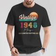 1948年5月生まれ ヴィンテージ ハッピーバースデー 76歳 Tシャツ 面白い贈り物