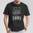 1981年クラシックカー生誕44周年 Tシャツ 面白い贈り物