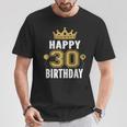 30歳の男性と女性のためのハッピー30歳の誕生日のアイデア Tシャツ 面白い贈り物