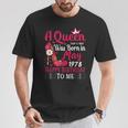 47歳の誕生日 ハイヒール A Queen Was Born In 5月 1978 Tシャツ 面白い贈り物