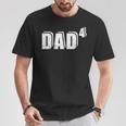 4ªez Papá Padre De 4 Hijos Anuncio De Bebé Camiseta unisex Regalos divertidos