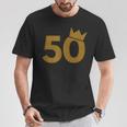 50 王冠 50歳の誕生日に Tシャツ 面白い贈り物