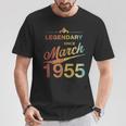 70Th Birthday 1955年3月生まれ 70歳 ヴィンテージ Tシャツ 面白い贈り物