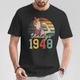 77 Años Edición Limitada 1948Intage 77 Cumpleaños Camiseta unisex Regalos divertidos
