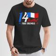 7月14日 全国共和党 フランス トリコロール Tシャツ 面白い贈り物