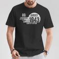 80歳の誕生日 メンズギフト 80歳 女性用 80年 8月 1943 Tシャツ 面白い贈り物