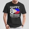 80歳の誕生日おめでとうタテイ・ディゴン・ドゥテルテ Prrd フリー・ドゥテルテ Tシャツ 面白い贈り物