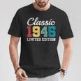 80歳クラシック1945年限定版レトロ80歳の誕生日 Tシャツ 面白い贈り物
