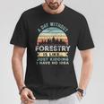 A Day Without Forestry 面白い林業ギフト Tシャツ 面白い贈り物