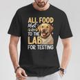All Food Must Go To The Lab For Testing Tシャツ 面白い贈り物