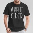 Apple Cider デザイン メンズ レディース 面白い アップルサイダー Tシャツ 面白い贈り物