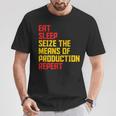 Aprovechar Los Medios De Producción Comer Dormir Repita Comunista Camiseta unisex Regalos divertidos