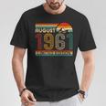 August 1961 Limited Edition Classic 1961Intage Birthday Tシャツ 面白い贈り物