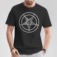 Baphomet De Pentagrama Para Hombre Diseño De Pentagrama Invertido In Mangas Camiseta unisex Regalos divertidos
