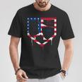 Baseball Drip American Flag Bat 4Th Of July Patriotic Boys T-Shirt Unique Gifts
