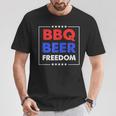 Bbq Beer Freedom シャツ Tシャツ 面白い贈り物