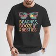Beaches Booze Besties 夏休み 旅行 ギフト Tシャツ 面白い贈り物