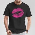 Besoexy Con Estampado De Labios Rosados Para Eseductoras Y Novias In Mangas Camiseta unisex Regalos divertidos