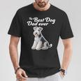 Best Dog Dad Ever ワイヤーフォックステリア Tシャツ 面白い贈り物