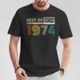 Best Of 1974 Classic Birthday 1974 Cassette Tapeintage Tシャツ 面白い贈り物