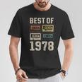 Best Of 1978 カセットテープ・レトロ 47歳の誕生日 Tシャツ 面白い贈り物