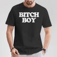Bitch Boy 面白い言葉 皮肉なノベルティ ユーモア 男 男性 Tシャツ 面白い贈り物