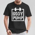 Body Pump Fitness Motivation ボディビルディングジムシャツ Tシャツ 面白い贈り物