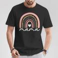 Boho Rainbow Mama Leopard Mother's Day Cute Mom Heart Mommy T-Shirt Unique Gifts
