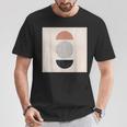 Boho 抽象形アート ミッドセンチュリー モダンアート Tシャツ 面白い贈り物