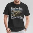 Bombadiro Crocodilo 面白いイタリアンブレインロットミームグラフィック Tシャツ 面白い贈り物