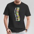 Books Are My Anatomy 背骨ブックワーム 読書 Tシャツ 面白い贈り物
