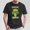 Broccoli Queen ブロッコリーの女王 ブロッコリー ベジタリアン・ベジタブル ブロッコリー Tシャツ 面白い贈り物
