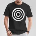 Bullseye ファニーブリティッシュラウンドダーツボード ブルズアイ Tシャツ 面白い贈り物