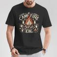 Campfire King おもしろキャンプギフト 焚き火 Tシャツ 面白い贈り物