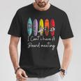 I Can't I Have Aurfboard Meetingurfing ファニーサーファーtシャツ Tシャツ 面白い贈り物