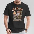 Cat Dadsocial Club Cat Dad ビンテージ Tシャツ 面白い贈り物