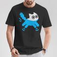 Catwimming Kitten In Water Cute Animalwimmer Tシャツ 面白い贈り物