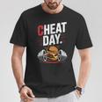 Cheat Day チート・デイ フィットネス 気ままなジム ブレイク ダイエット 冷え込む日 Tシャツ 面白い贈り物