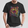 Colorful Tiger Tigers Fashion Graphic Tシャツ 面白い贈り物