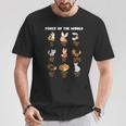 Cool Foxes Of The Worldかわいいキツネ動物愛好家ギフト Tシャツ 面白い贈り物
