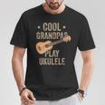 Cool Grandpas Play ウクレレ ウクレレ ミュージックギター Tシャツ 面白い贈り物