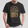 Cumpleaños Hombre Regalos Las Leyendas Marzo 1957 Camiseta unisex Regalos divertidos