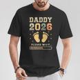 Daddy 2026 Anuncio De Embarazo Dad To Be Camiseta unisex Regalos divertidos