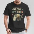 Daddy Est 2025 年のパパ 初めての父の日 新しい父親 若い父親 Tシャツ 面白い贈り物