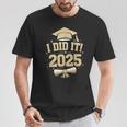 I Did It Graduate 2025 2025年卒業クラス Tシャツ 面白い贈り物