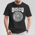 Disco Music Ball ファンク ソウル 音楽愛好家 レトロ 70年代 80年代 コスチューム Tシャツ 面白い贈り物